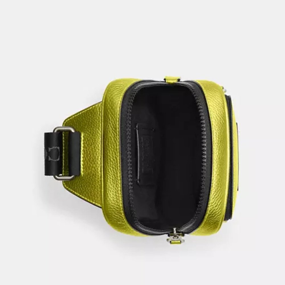🥰 Coach track pack 14 Metallic Citrine - Picture 6 of 6